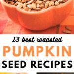 flavored pumpkin seeds in bowls