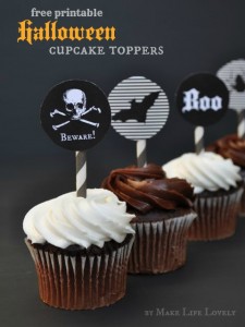 Free Printable Halloween Cupcake Toppers