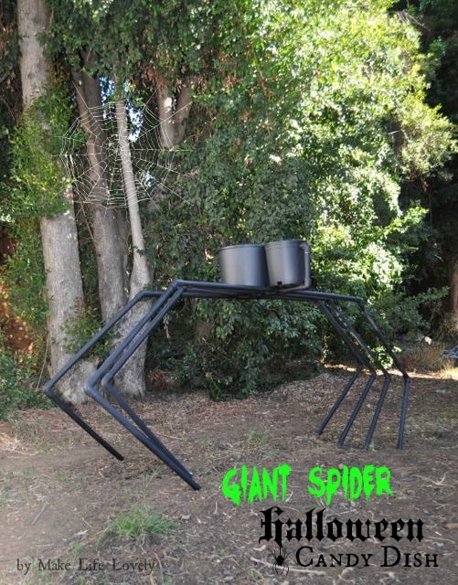 Giant Spider DIY PVC Pipe by Make Life Lovely Make Life Lovely