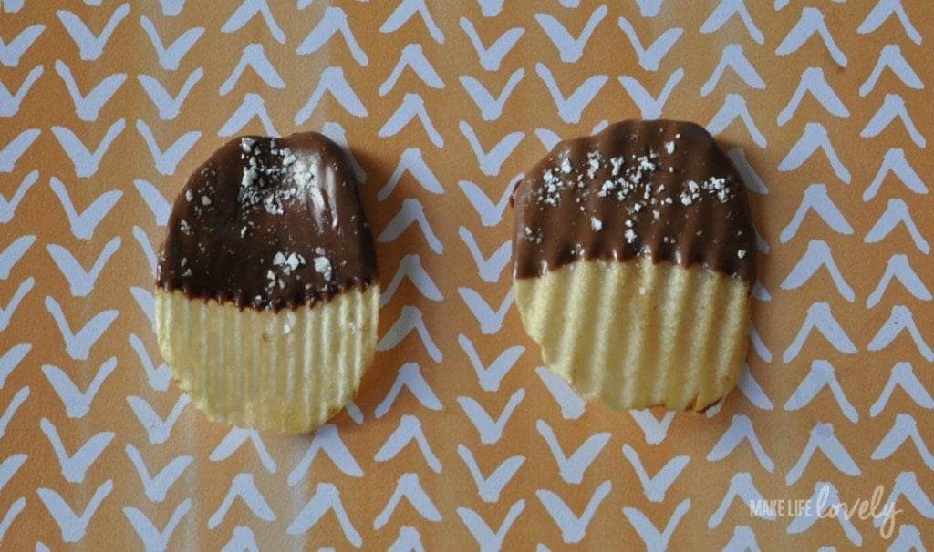 Chocolate-covered potato chips #shop