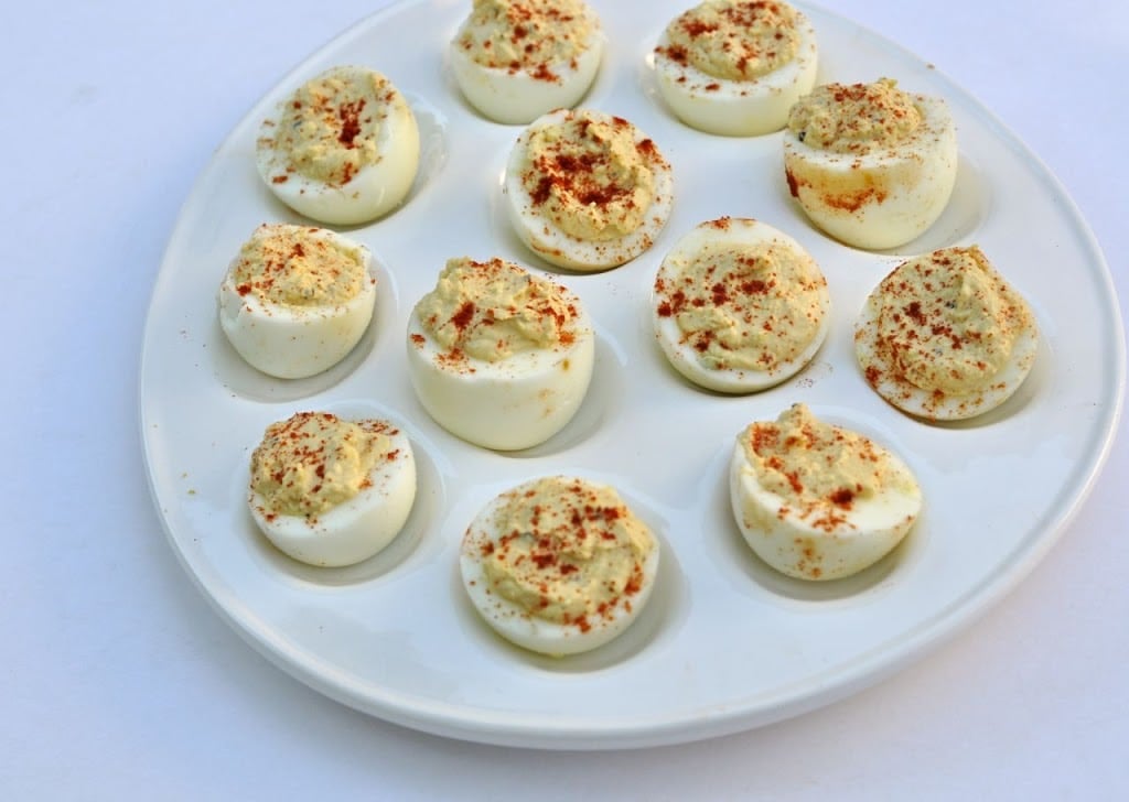 Deviled eggs for an Easter brunch