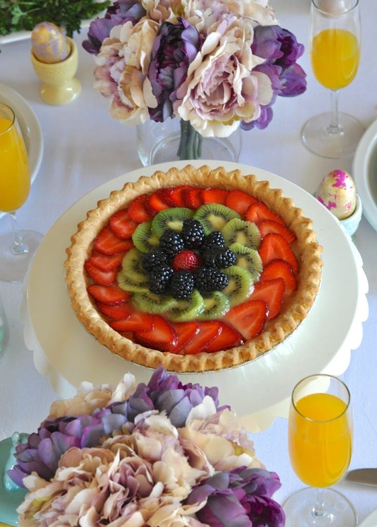 Easter brunch key lime tart