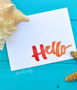 How to do easy letterpress at home with We R Memory Keepers Letterpress