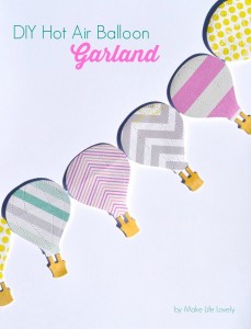 DIY Hot Air Balloon Garland