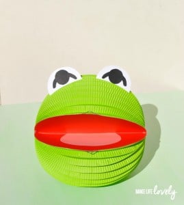 Muppets Paper Lantern Craft of Kermit the Frog