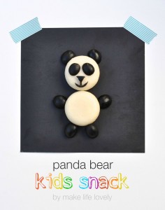 Panda bear snack for kids | by Make Life Lovely