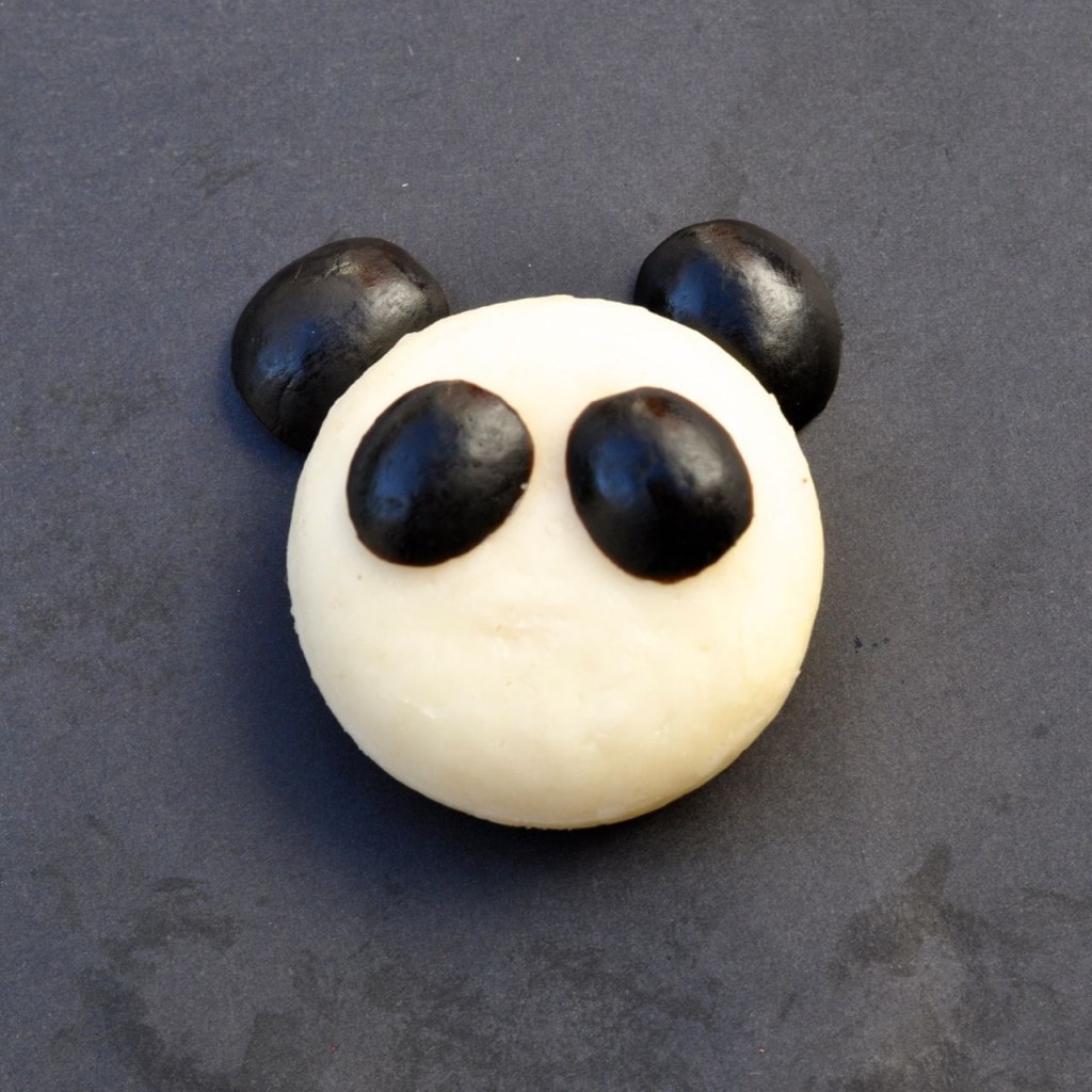 Panda bear kids snack food art