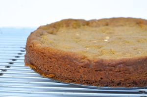 Pumpkin Spice Chocolate Chip Cookie Ice Cream Cake