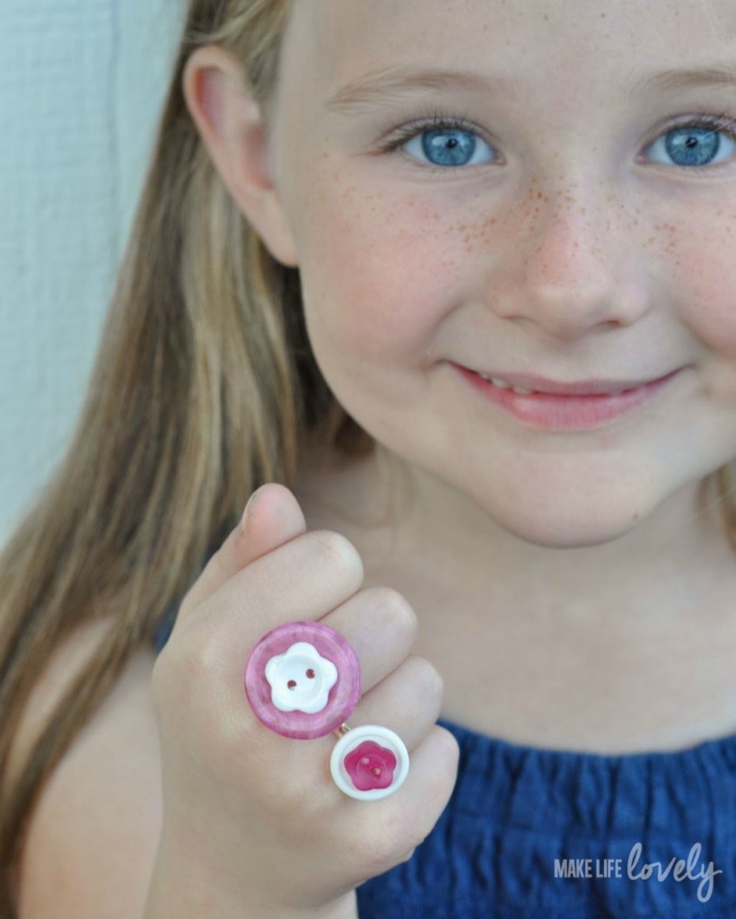 DIY Button Rings for Kids