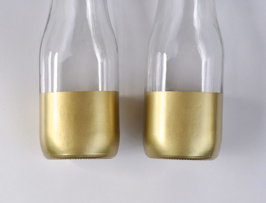 DIY Gold Dipped Vase