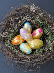 Gold Leaf Easter Eggs Tutorial