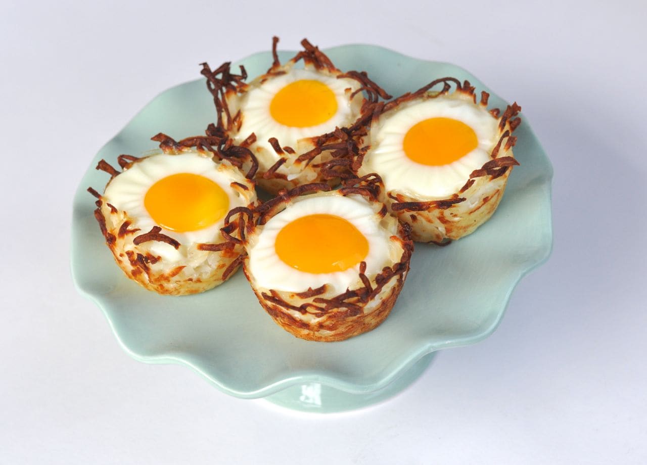 Hash brown nests with eggs recipe Make Life Lovely