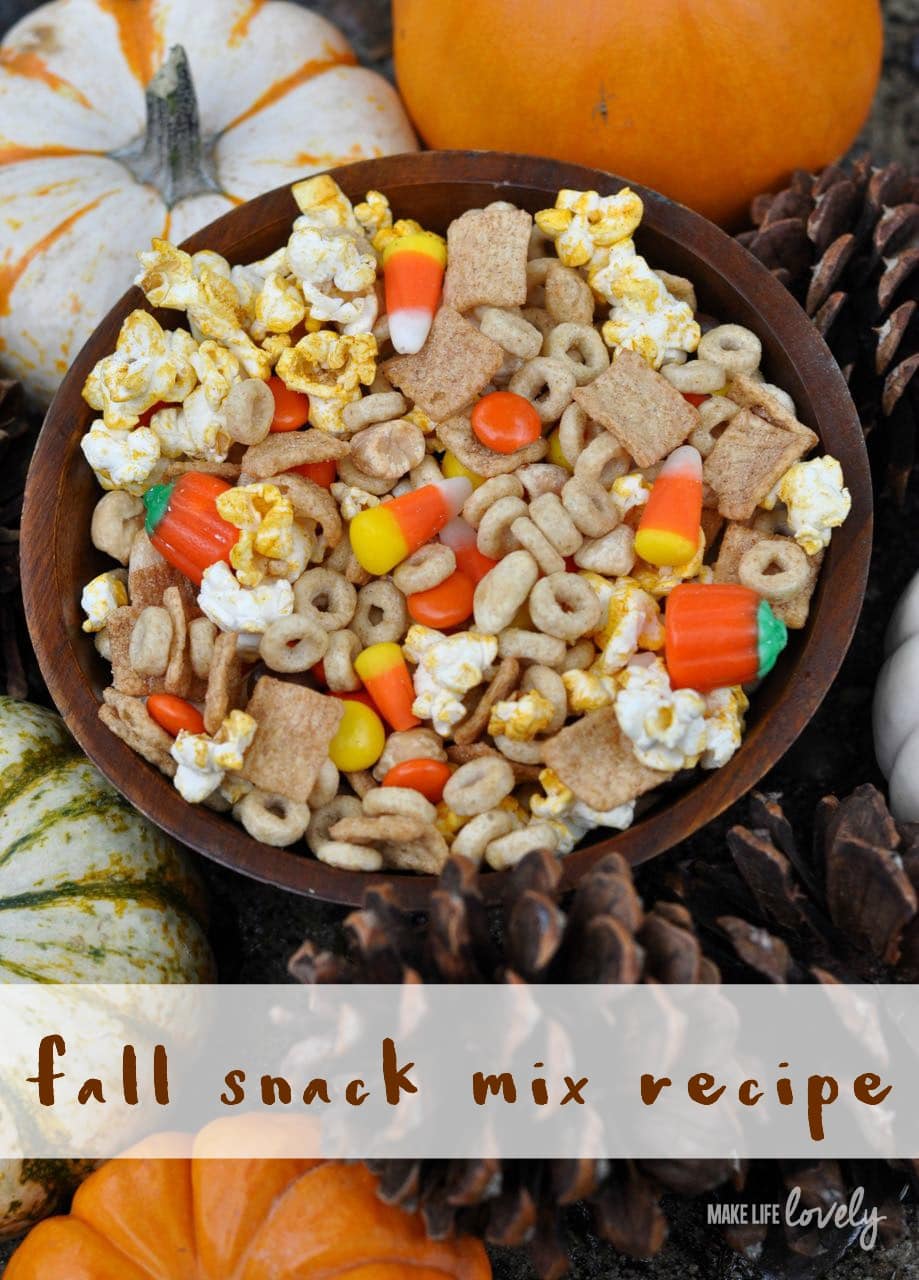 Fall Snack Mix Recipe Make Life Lovely