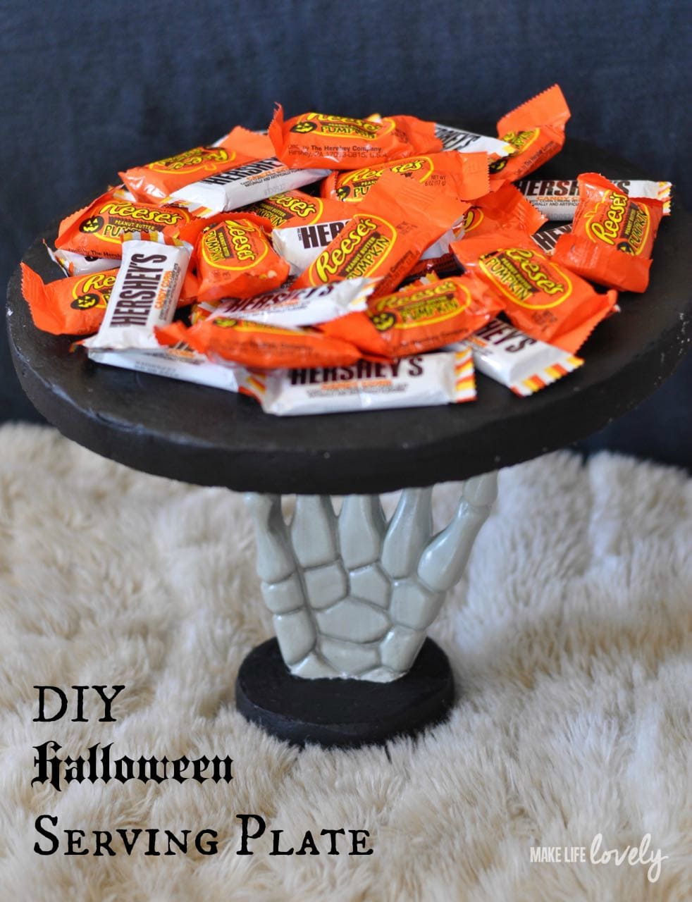 Halloween Serving Plate Tutorial Make Life Lovely