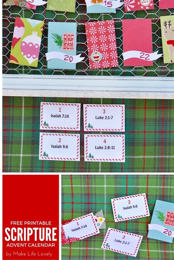 Free Printable Scripture Christmas Advent Calendar