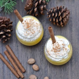 Egg nog pudding recipe