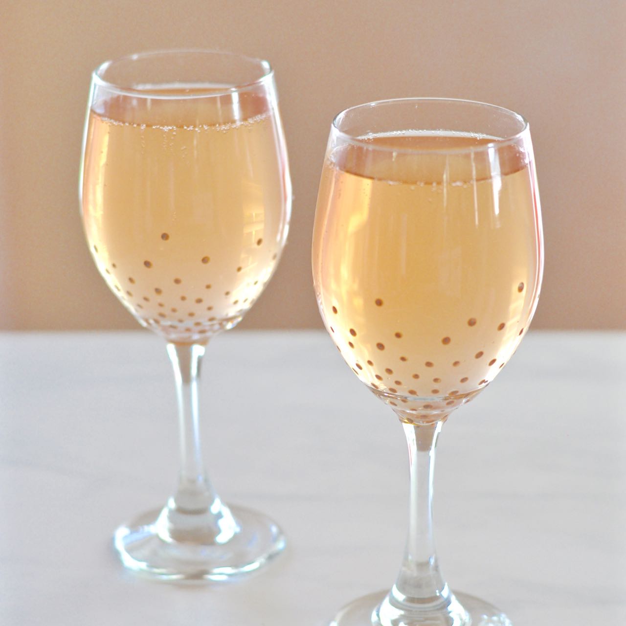 DIY Gold Painted Glasses Make Life Lovely