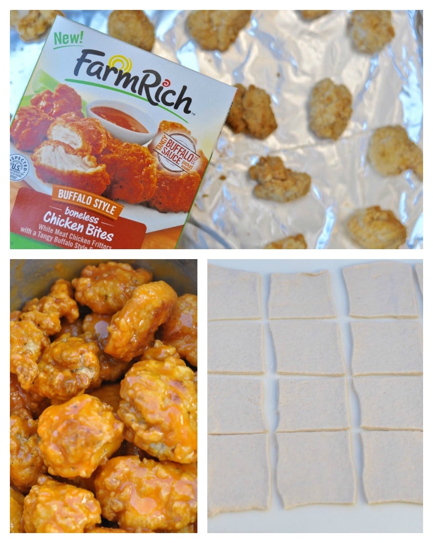 Buffalo chicken pizza bites 1 Make Life Lovely