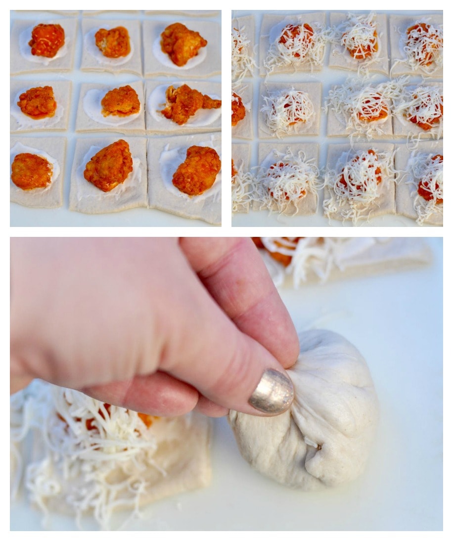 Buffalo chicken pizza bites 2 Make Life Lovely