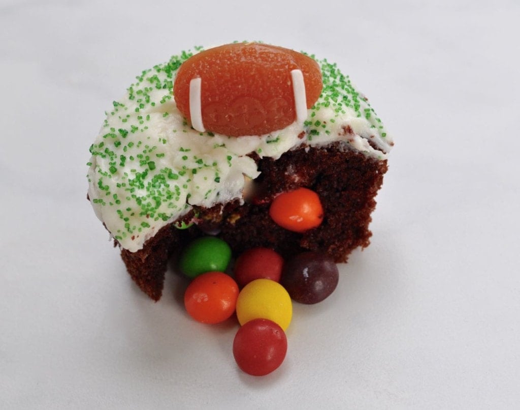 Candy-filled cupcakes