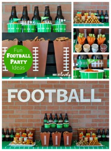Football Party Ideas, perfect for your next football or Super Bowl party!
