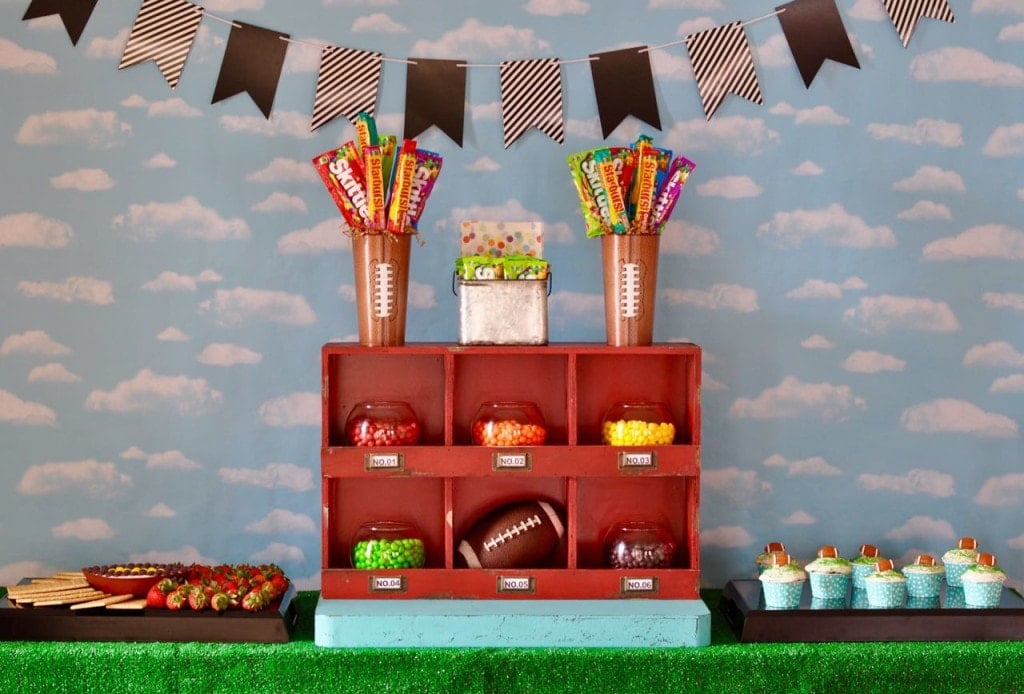 Super Bowl Party Table