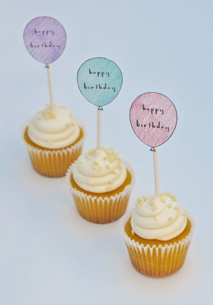 Free Printable Birthday Cupcake Toppers