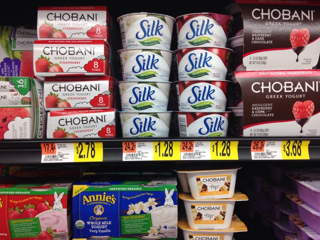 Silk yogurt at Walmart