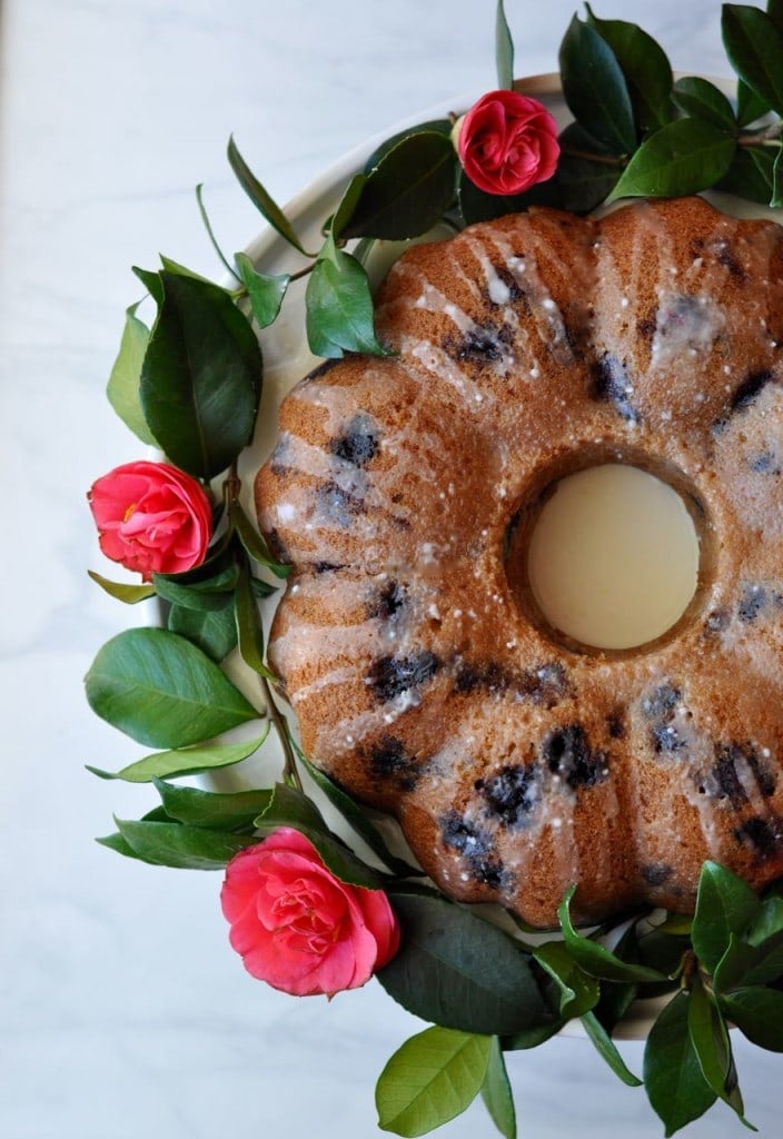 Lemon blueberry coffee cake. Dairy-free and the perfect treat for a brunch party!