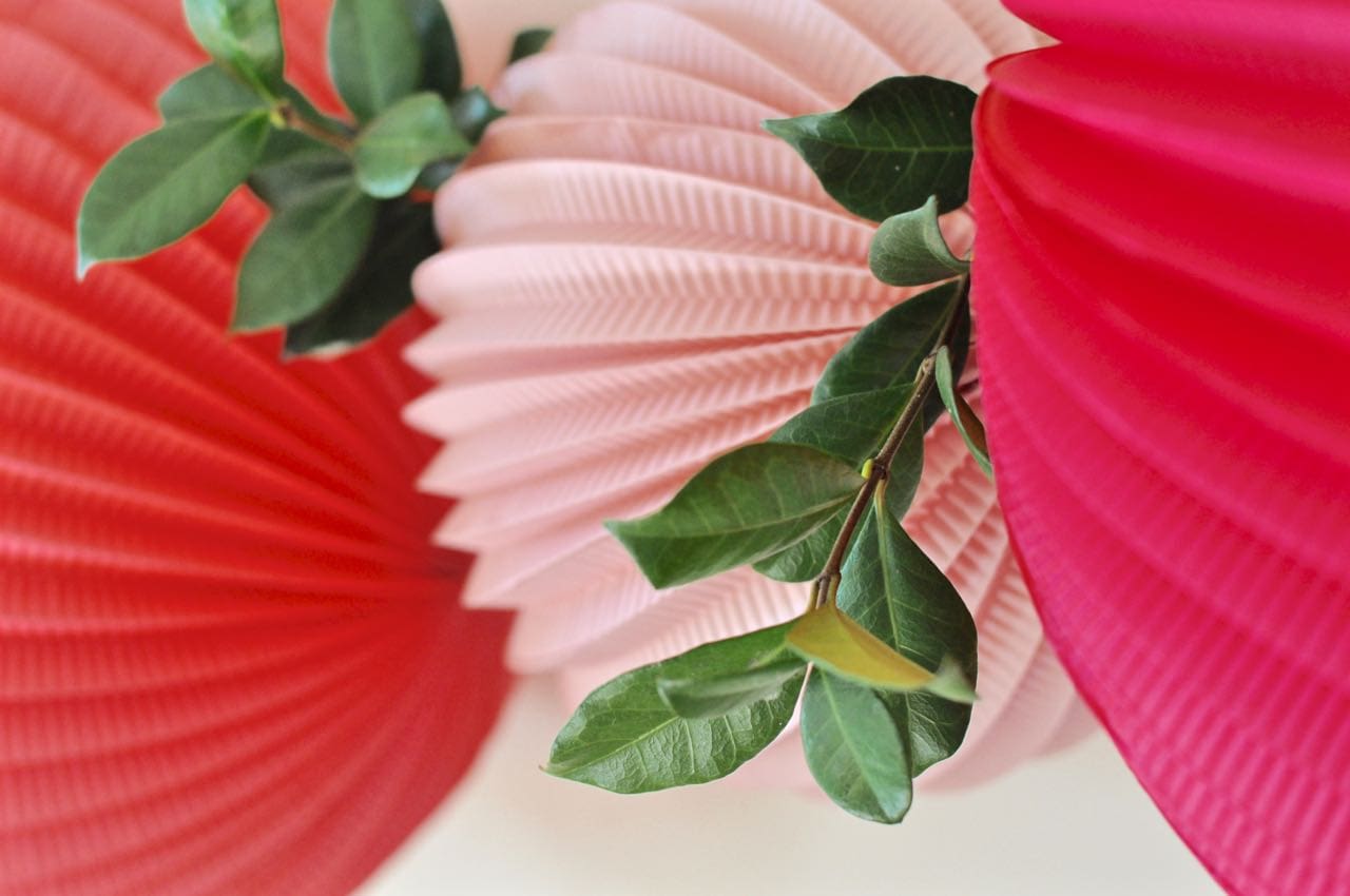 Paper lantern garland Make Life Lovely