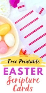 Easter eggs with scripture cards