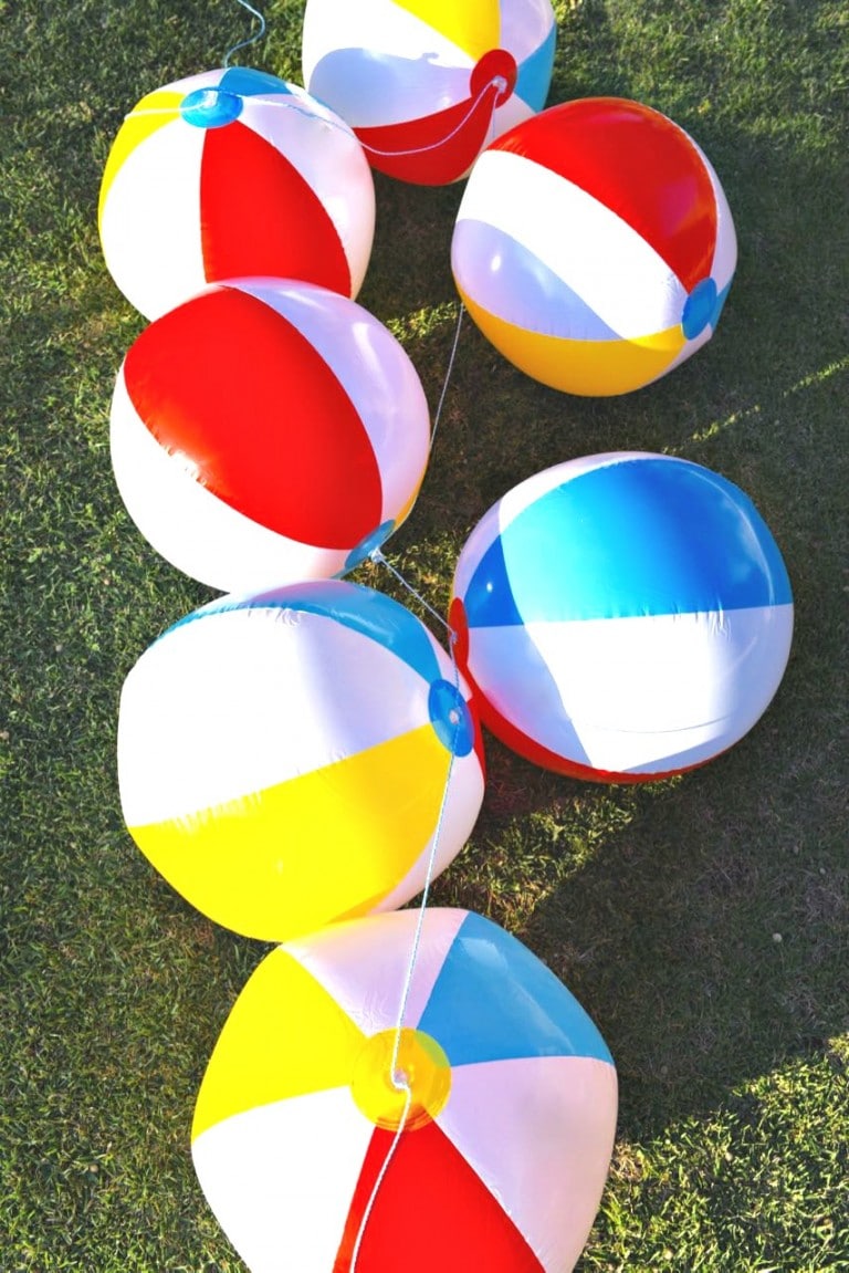 Beach Ball Garland DIY Make Life Lovely