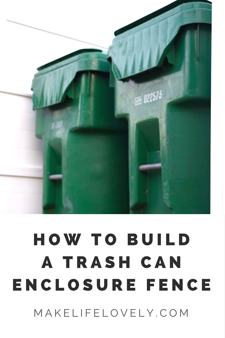 DIY Trash Can Cover {Build it with FREE PLANS!}