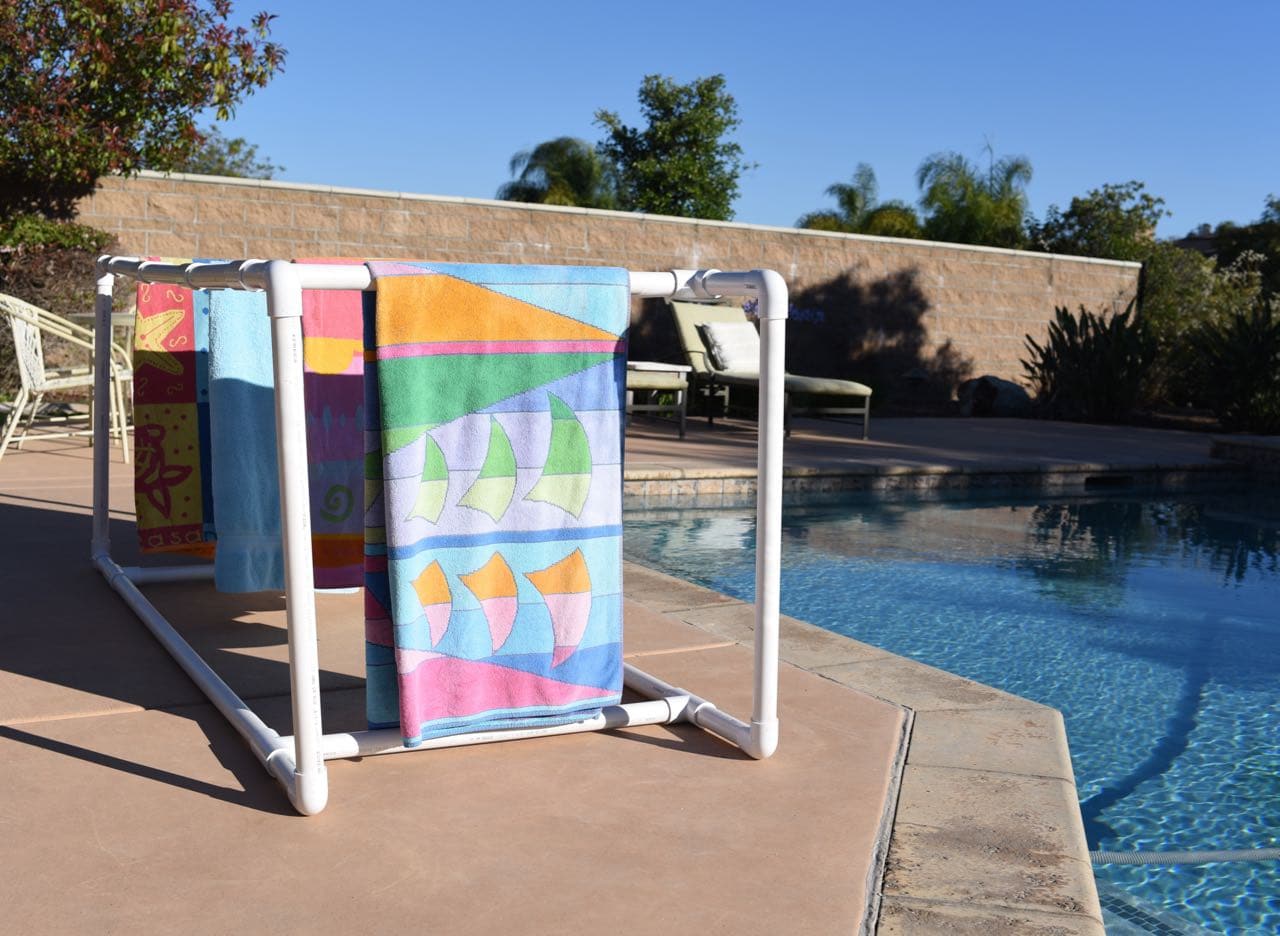 PVC Pipe Towel Holder DIY 11 Make Life Lovely