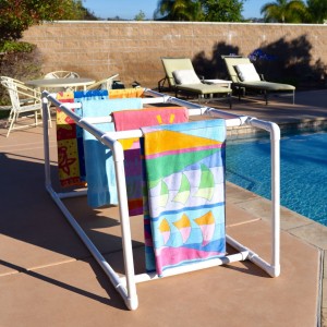 DIY PVC Pipe Towel Holder