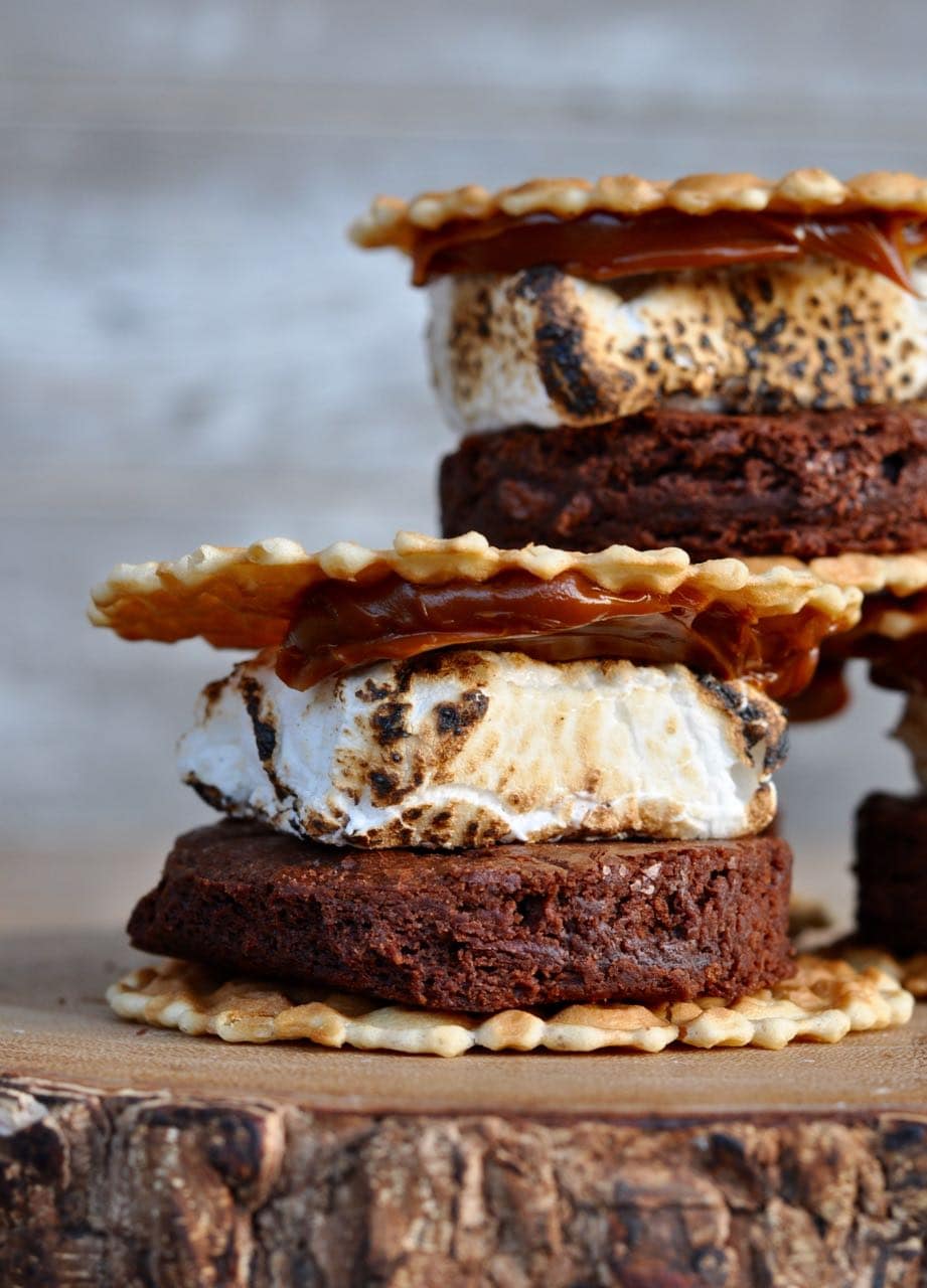brownie dulche de leche smores