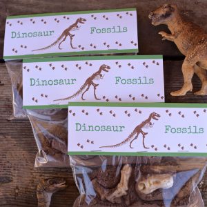 FREE dinosaur treat topper printables