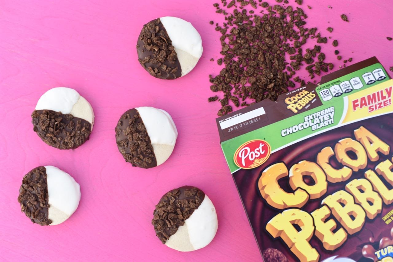 Black and White Cocoa Pebbles Cookies Make Life Lovely