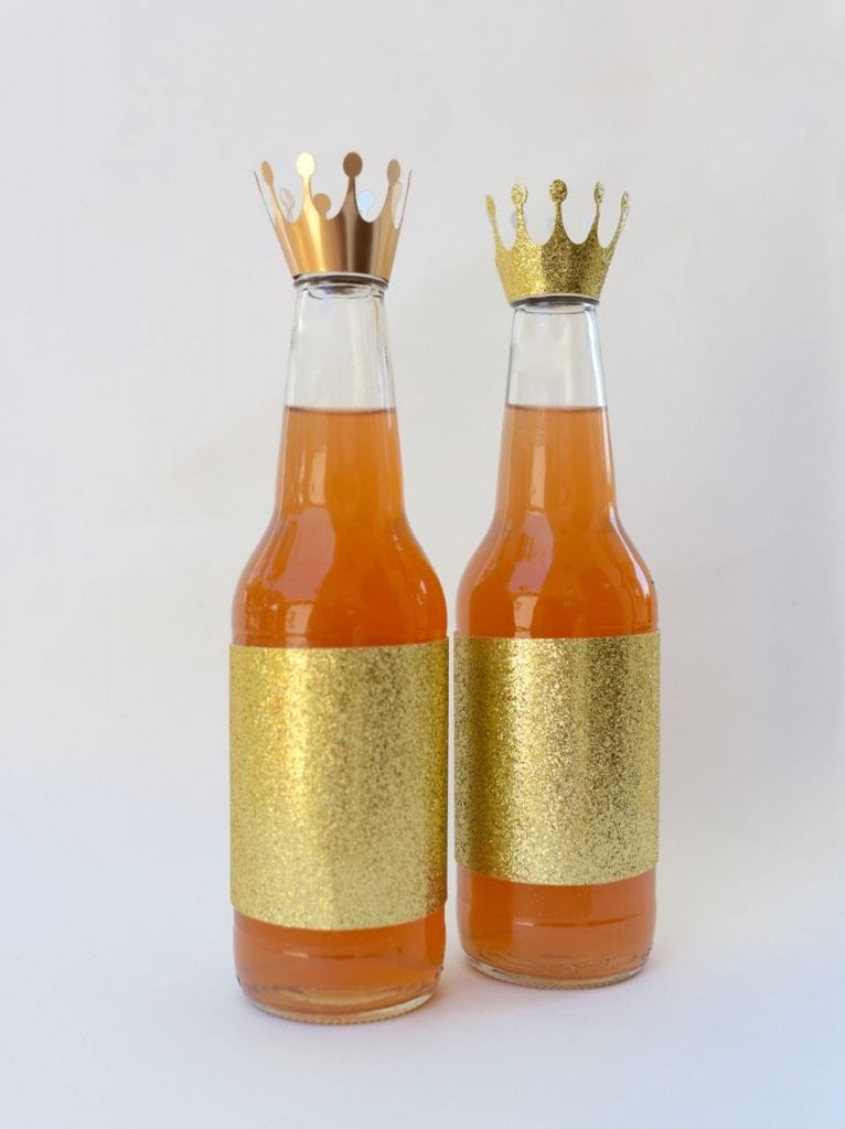 Princess crown bottle topper with Sizzix