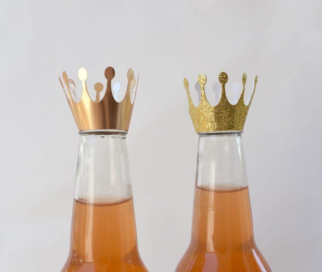 Princess crown bottle topper DIY