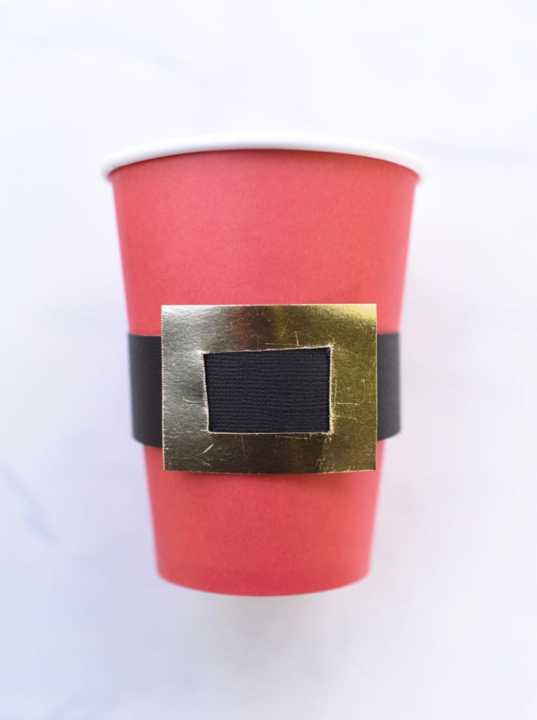Santa belt cups tutorial