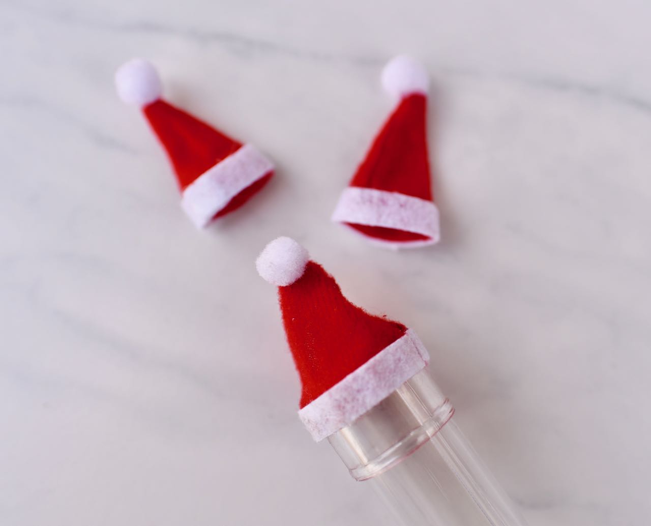 Santa candy test tube Christmas favor idea Make Life Lovely