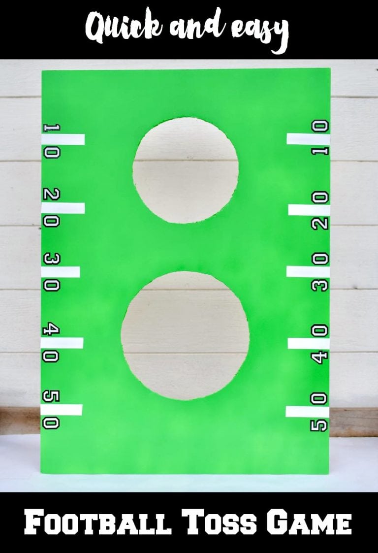 DIY Football Toss Game for Kids Make Life Lovely