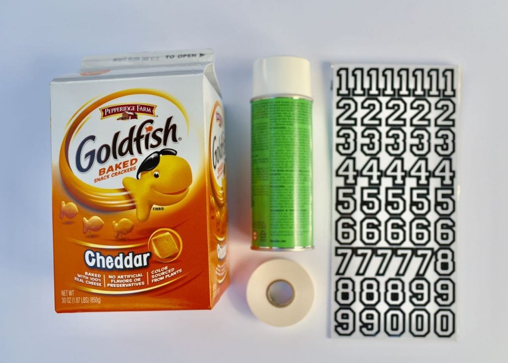 DIY Football toss supplies