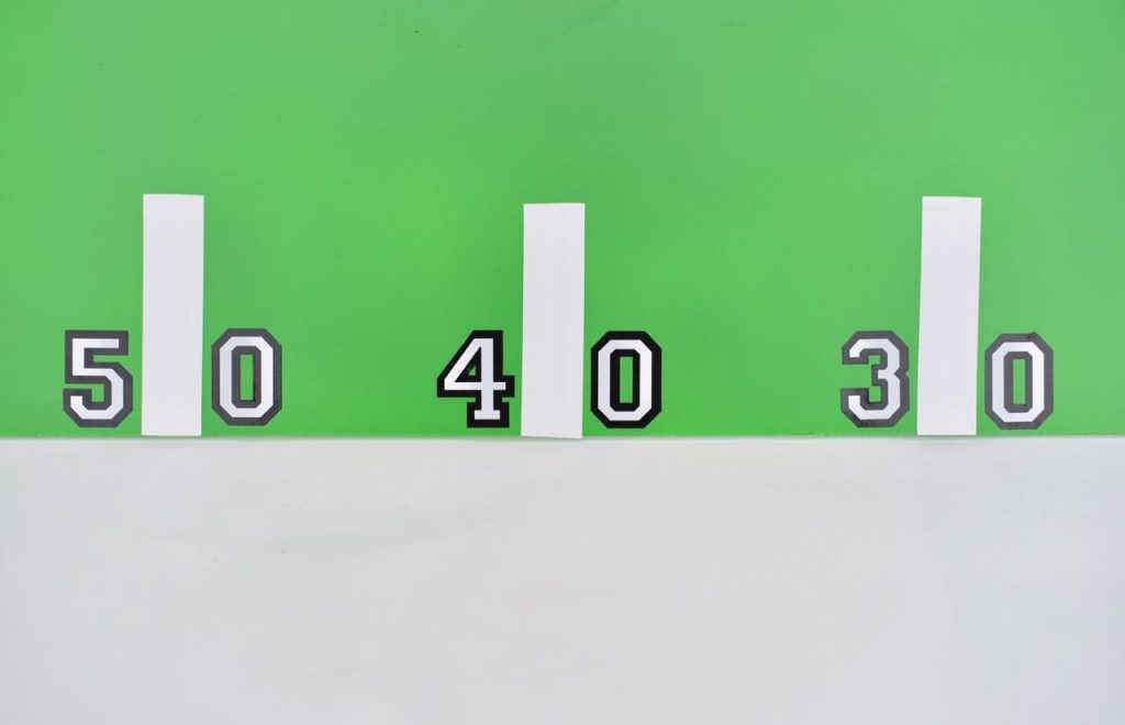 DIY football toss game for kids to play during the Super Bowl