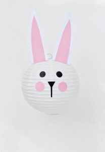 Easter bunny paper lantern tutorial
