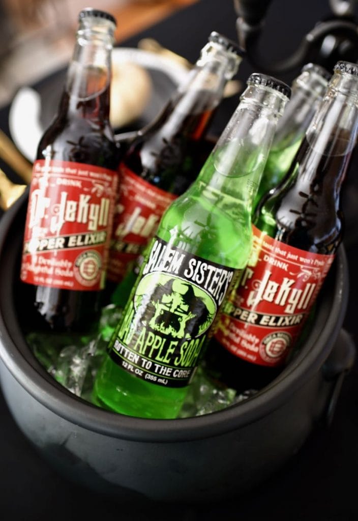Halloween drinks at Gothic Halloween dinner party