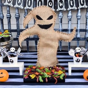 Nightmare Before Christmas Halloween party Oogie Boogie bugs square