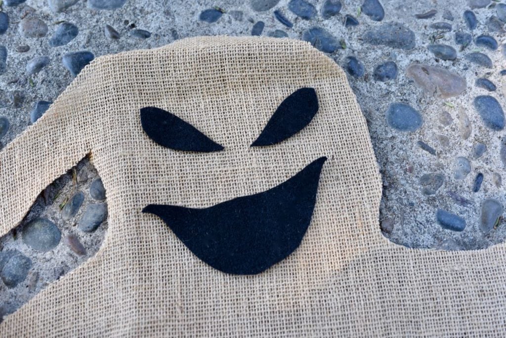 Oogie Boogie bug platter stuffed tutorial