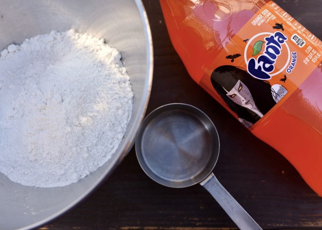 Orange cake for Halloween movie night